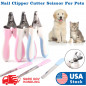 Stainless Steel Nail Clipper Cutter Scissor For Pets Dog cat Grooming Trimmer US