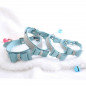 Pet wedding Bling  Collar PU Leather Buckle Dog Collar Neck Strap with dog leash