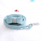 Pet wedding Bling  Collar PU Leather Buckle Dog Collar Neck Strap with dog leash