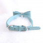 Pet wedding Bling  Collar PU Leather Buckle Dog Collar Neck Strap with dog leash