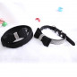 Pet wedding Bling  Collar PU Leather Buckle Dog Collar Neck Strap with dog leash