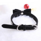 Pet wedding Bling  Collar PU Leather Buckle Dog Collar Neck Strap with dog leash