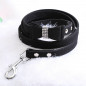 Pet wedding Bling  Collar PU Leather Buckle Dog Collar Neck Strap with dog leash