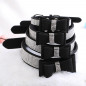 Pet wedding Bling  Collar PU Leather Buckle Dog Collar Neck Strap with dog leash