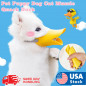 Pet Puppy Dog Cat Muzzle Quack Duck Bill Design Soft Silicone Bite Stop S/M/L