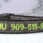 Embroidered Personalized Dog Collar, Cat collar Custom Pet Name+Number