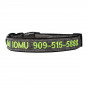 Embroidered Personalized Dog Collar, Cat collar Custom Pet Name+Number