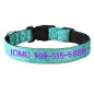 Personalized Dog Collars - Gliter Fabric+Nylon Custom Embroidered cat Collar