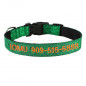 Personalized Dog Collars - Gliter Fabric+Nylon Custom Embroidered cat Collar