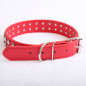 PU Faux Leather Synthetic Jewel Collar Dog XS S M Adjustable