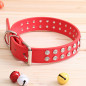 PU Faux Leather Synthetic Jewel Collar Dog XS S M Adjustable