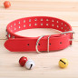 PU Faux Leather Synthetic Jewel Collar Dog XS S M Adjustable