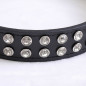 PU Faux Leather Synthetic Jewel Collar Dog XS S M Adjustable