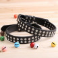 PU Faux Leather Synthetic Jewel Collar Dog XS S M Adjustable