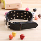 PU Faux Leather Synthetic Jewel Collar Dog XS S M Adjustable