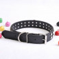 PU Faux Leather Synthetic Jewel Collar Dog XS S M Adjustable