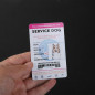 Service Dog ID Card Customized Holographic with Barcode PVC Card