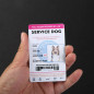 Service Dog ID Card Customized Holographic with Barcode PVC Card