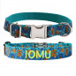 Embroidered dog Collar Personalized  cat Collar - 7 Cotton Voile  pet collar