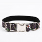 Embroidered dog Collar Personalized  cat Collar - 7 Cotton Voile  pet collar