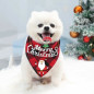 Christmas Dog Bandana Classic Plaid Pet Scarf Triangle Bibs Kerchief