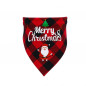 Christmas Dog Bandana Classic Plaid Pet Scarf Triangle Bibs Kerchief