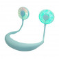 Portable Rechargeable Neckband Neck Hanging Fan Hand Free Personal Mini LED Fan