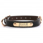 PU Personalized Dog Collars Name ID Collar with Name plate XS-XL Engraved