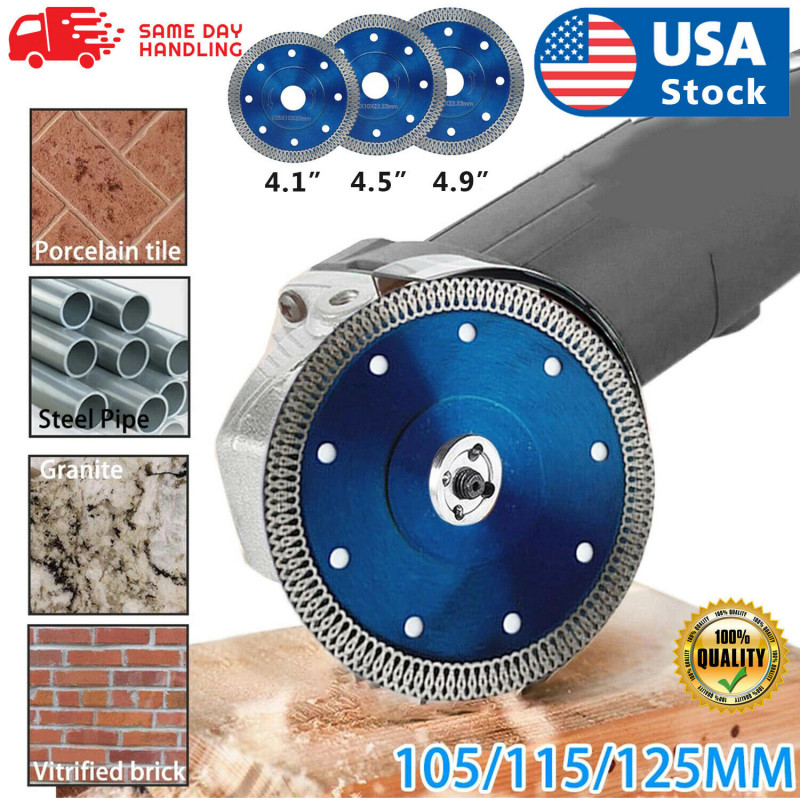 Porcelain Tile Turbo Thin Diamond Dry Cutting Blade Disc Grinder Wheel Saw Blade