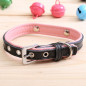 dog collar leather personalized with name plate Custom dog tags engraved ID tag