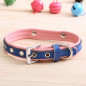 dog collar leather personalized with name plate Custom dog tags engraved ID tag