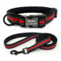 Nylon Personalized Dog Collars Free Engraving Custom Pet Name ID Collar