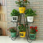 6Tiers Metal Plant Stand Flower Pot Display Holder Shelf Home Garden Balcony