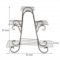 6Tiers Metal Plant Stand Flower Pot Display Holder Shelf Home Garden Balcony