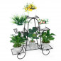 6Tiers Metal Plant Stand Flower Pot Display Holder Shelf Home Garden Balcony