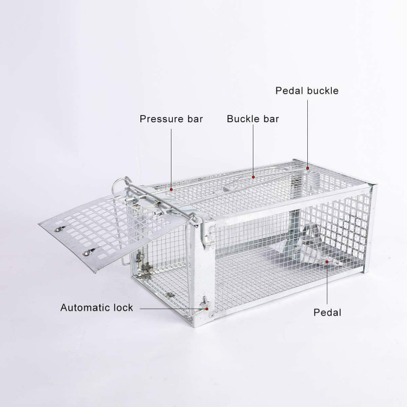 2x Large Rat Trap Cage Live Animal Pest Rodent Mouse Control Catch