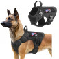 Tactical Dog Vest Harness – Military K9 Dog Training Vest –Working Dog+Flag