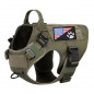 Tactical Dog Vest Harness – Military K9 Dog Training Vest –Working Dog+Flag