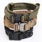 Tactical  K9 Dog Training Collar+Leash with Metal Buckle for L Dog Heavy Duty