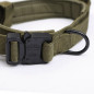 Tactical  K9 Dog Training Collar+Leash with Metal Buckle for L Dog Heavy Duty