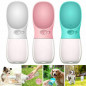 Pet Water Bottle Dispenser Dog Cat Drinking Travel Feeder Tray Bowl Cup 350-550