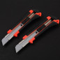 2 PACK 18mm Knife Box Cutter Retractable Snap Off Lock Razor Sharp Blade Tool