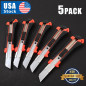 5 PACK 18 mm Knife Box Cutter Retractable Snap Off Lock Blade Tool Razor Sharp