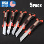 5 PACK 18 mm Knife Box Cutter Retractable Snap Off Lock Blade Tool Razor Sharp