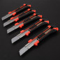 5 PACK 18 mm Knife Box Cutter Retractable Snap Off Lock Blade Tool Razor Sharp