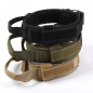 Heavy DutyTactical Military K9 Dog Training Collar with Metal Buckle Tag Name