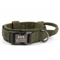 Heavy DutyTactical Military K9 Dog Training Collar with Metal Buckle Tag Name