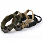 Heavy DutyTactical Military K9 Dog Training Nylon Collar with Tag Name  Flag