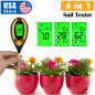 4 in 1 PH Tester Soil Water Moisture Light Test Meter for Garden Plant Seeding