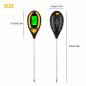 4 in 1 PH Tester Soil Water Moisture Light Test Meter for Garden Plant Seeding